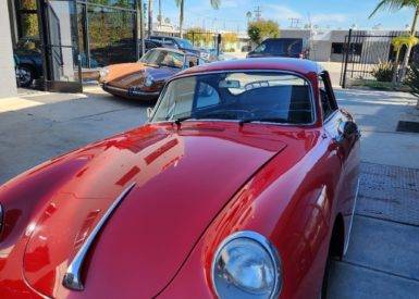 Red 60s Porsche 356 Coupe