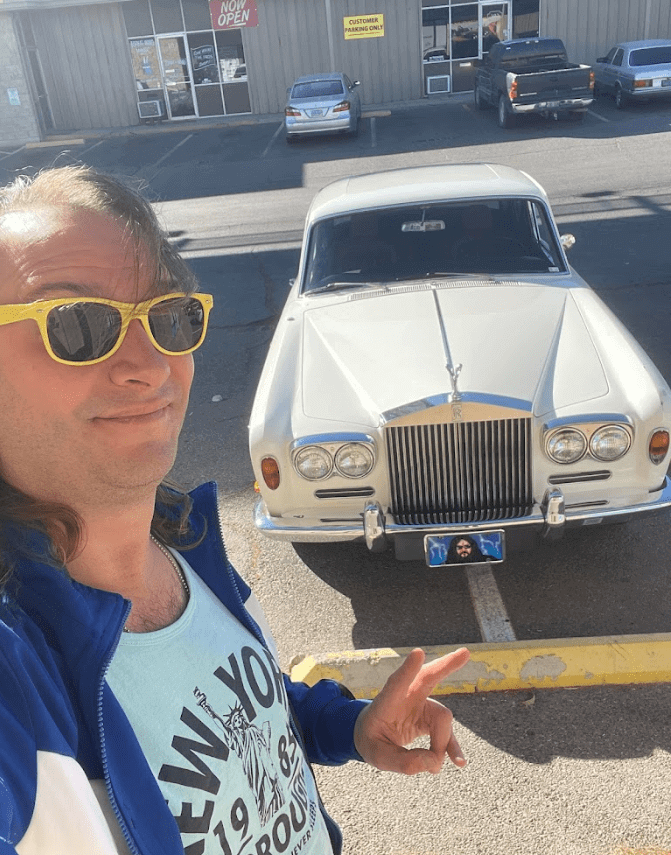 Another happy client with his classic Rolls Royce Silver Shadow.