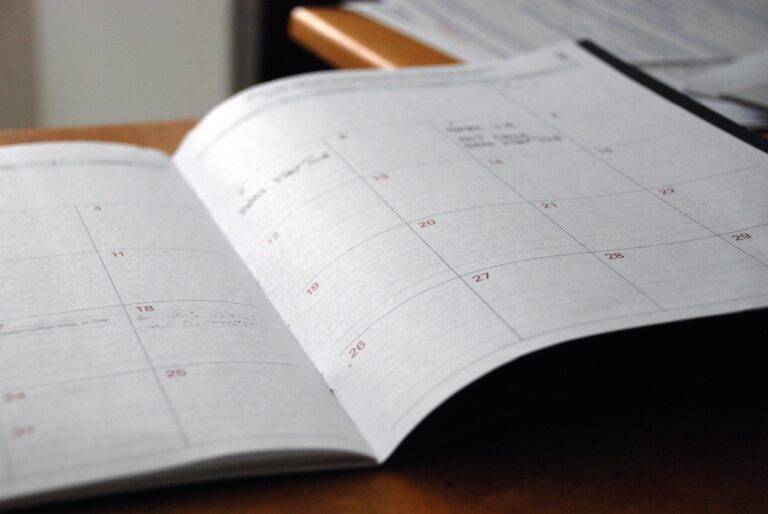 A calendar journal